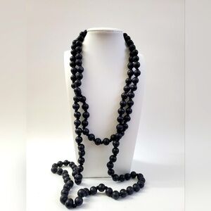 21" Single Strand Wood Bead Necklace